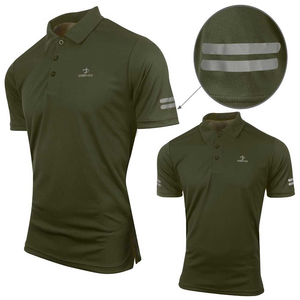 Deko Sports Performance Polo Shirt - Olive Green