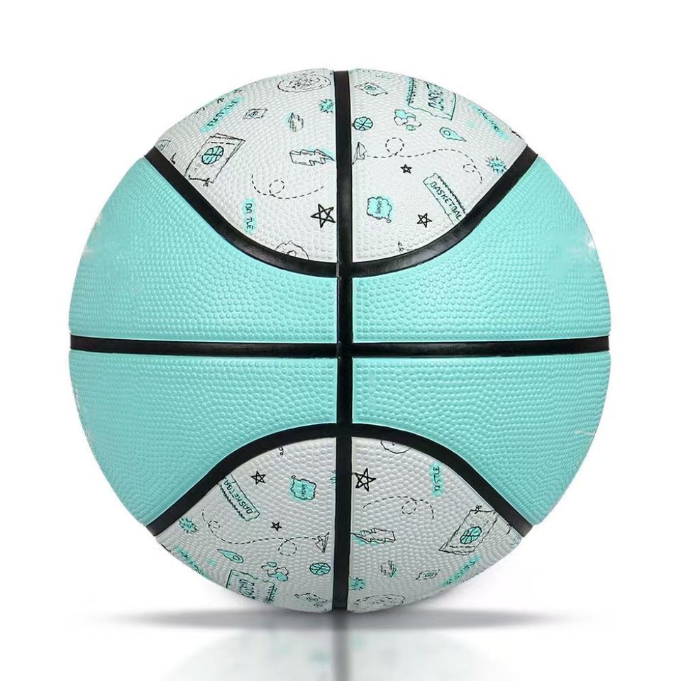 Mint & White Patterned Basketball