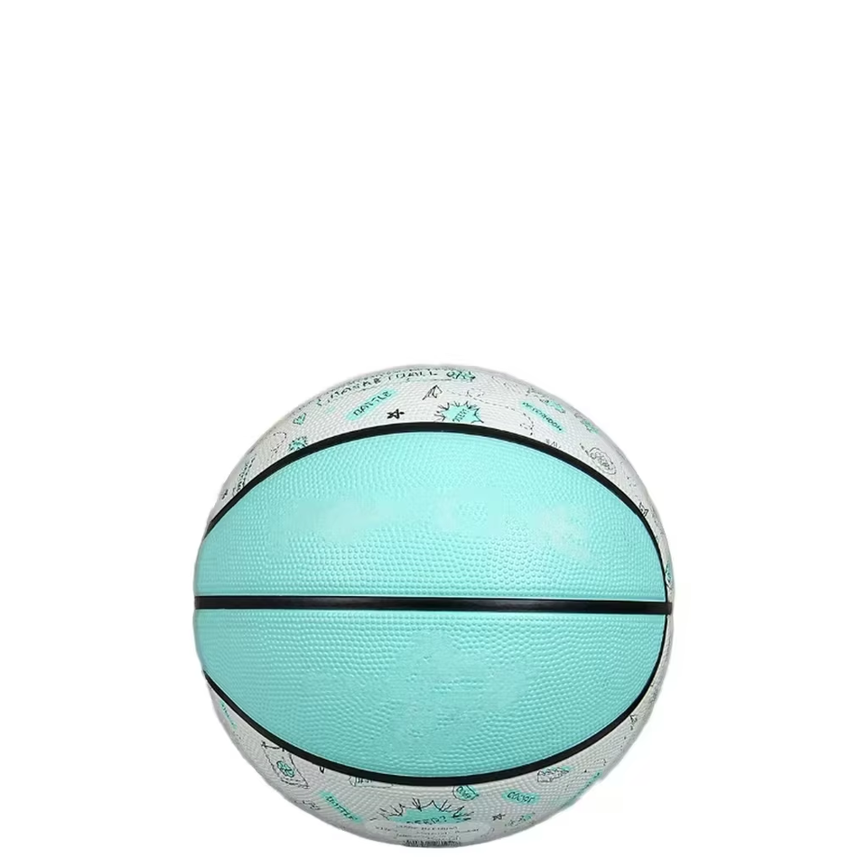 Mint & White Patterned Basketball
